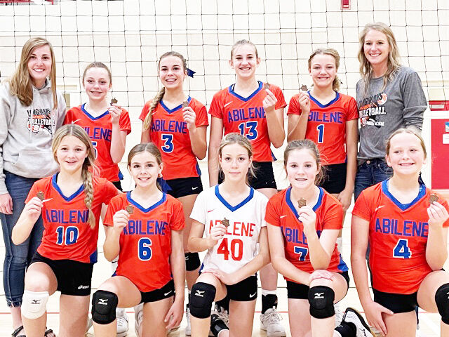 AMS seventh grade volleyball team places third at Wamego tournament